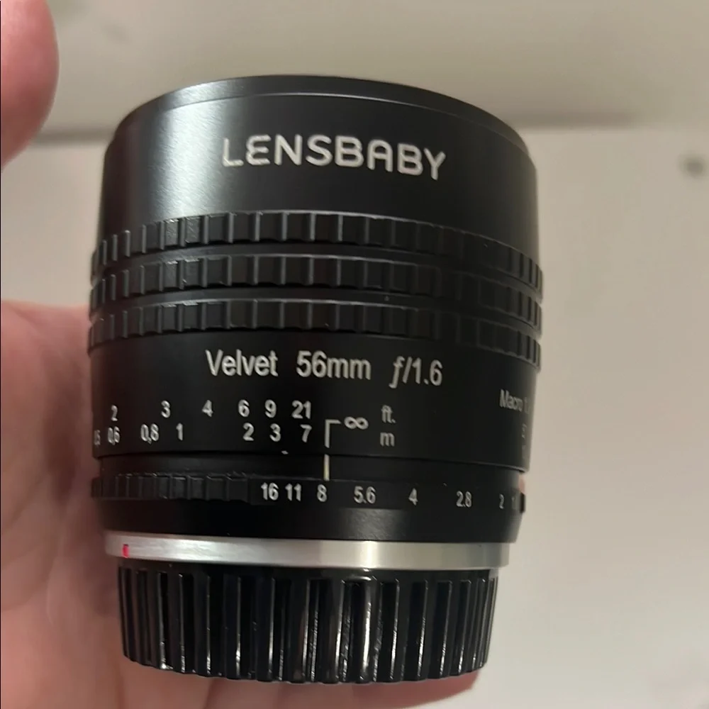 Velvet 56mm f/1.6 Black Lens ef mount for Canon Lensbaby line new